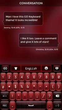 Red Keyboard Theme screenshot 4