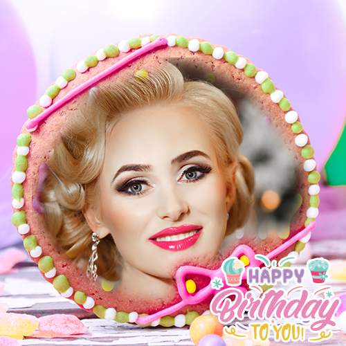 Photo On Birthday Cake : Photo Frames 2 تصوير الشاشة
