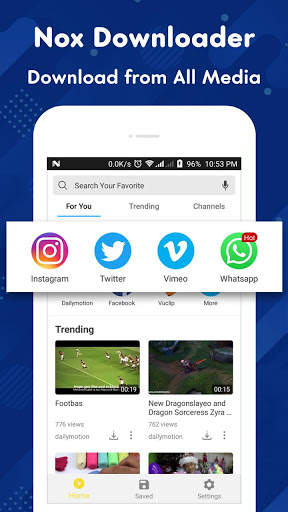 Nox Downloader - Browser - Ad Blocker screenshot 1