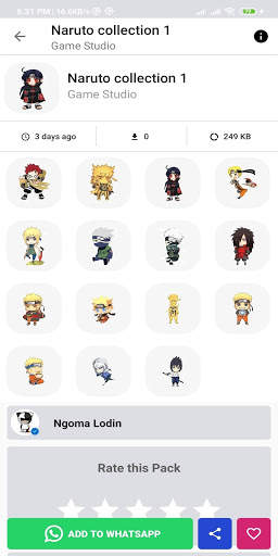 Anime Stickers for whatsapp screenshot 4