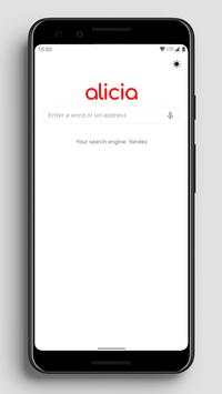 Fast and Small browser Alicia Lite screenshot 1