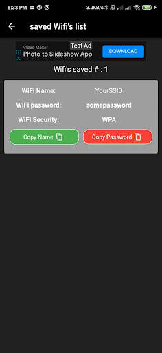 WiFi QR password Scanner screenshot 4