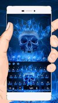 Flaming Skull Keyboard Theme screenshot 1
