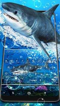 Ocean Shark Keyboard Theme screenshot 1