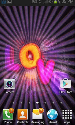Love Logo Shine LWP 3 تصوير الشاشة