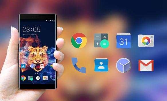 Theme for Lava Iris 503: Fire Tiger Wallpaper screenshot 4