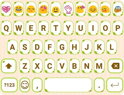 Cute Green Emoji Keyboard screenshot 6
