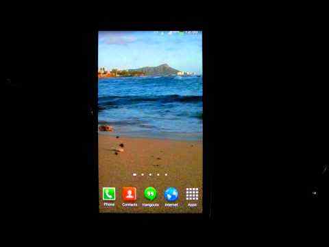 Beach Waves Live Wallpaper HD screenshot 1