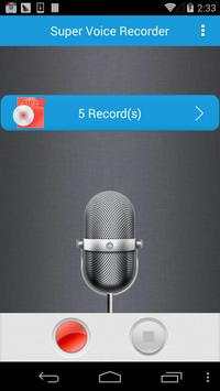 Super Voice Recorder 3 تصوير الشاشة