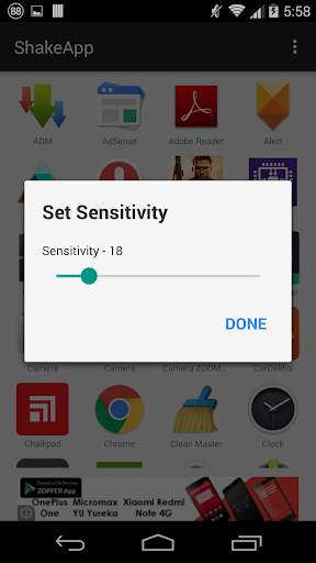 Shake and Open App screenshot 2
