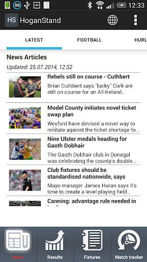 Hogan Stand - GAA news screenshot 1