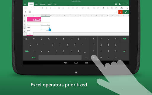 Keyboard for Excel скриншот 10
