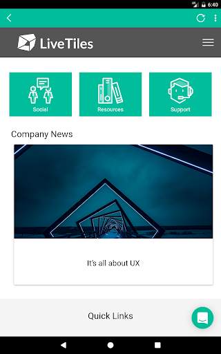 LiveTiles MX screenshot 1