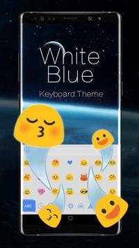 White Blue System Keyboard screenshot 2
