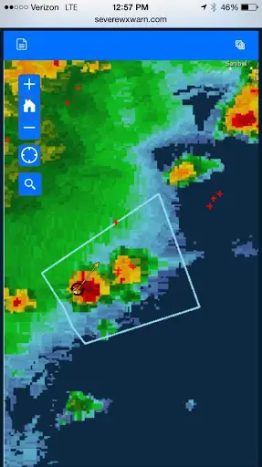 Tornado Tracker Weather Radar скриншот 1