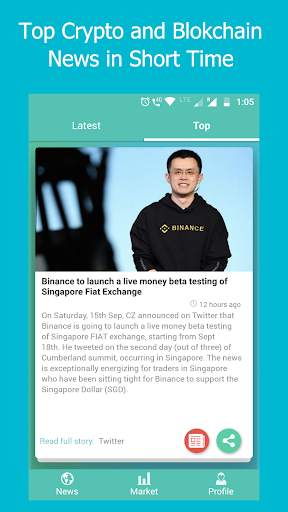 CryptoCrunch App - Short Crypto News & Live Rates screenshot 4
