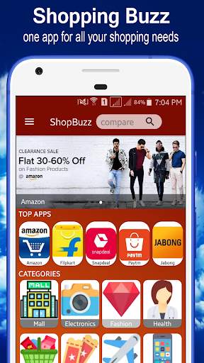 All in One Shopping App Browser- ShopBuzz(No-Ads) screenshot 1