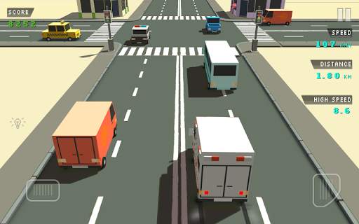 Blocky Traffic Racer screenshot 2