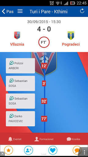 Futboll Klub Vllaznia App 3 تصوير الشاشة