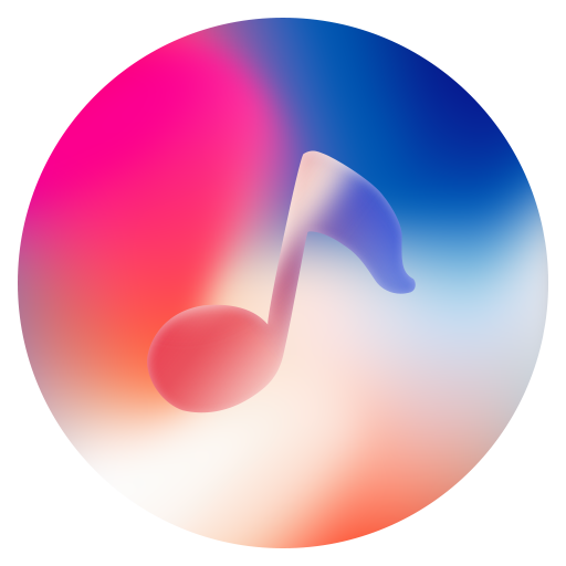 Phone X Music - Red player icon