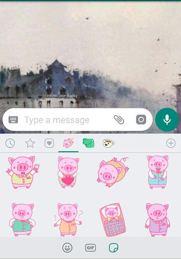 Mr Pyggy - WAStickerApps 1 تصوير الشاشة