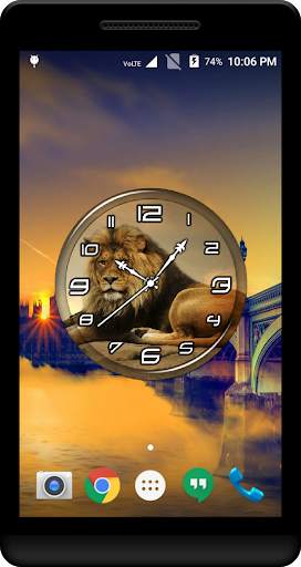 Lions Clock Live Wallpaper screenshot 2