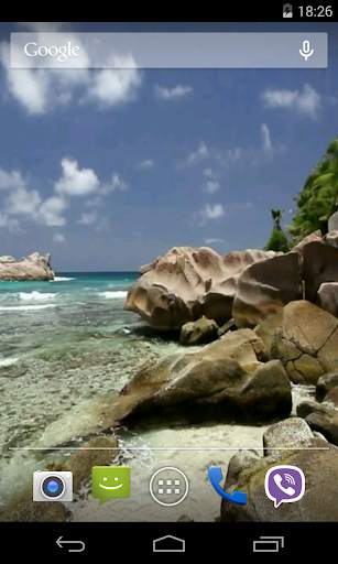 Beautiful beach Video LWP screenshot 3