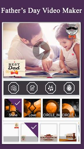 Father's Day Video Maker:Father's Day Status Video screenshot 3