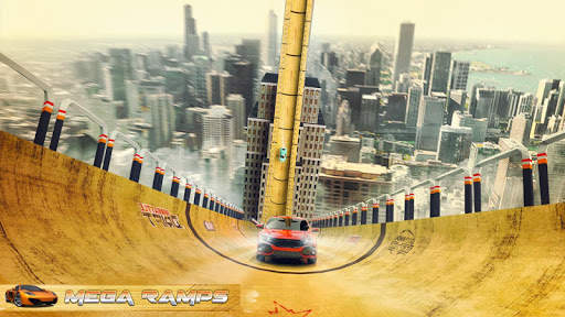 Mega Ramp Car Racing Impossible Stunts screenshot 1