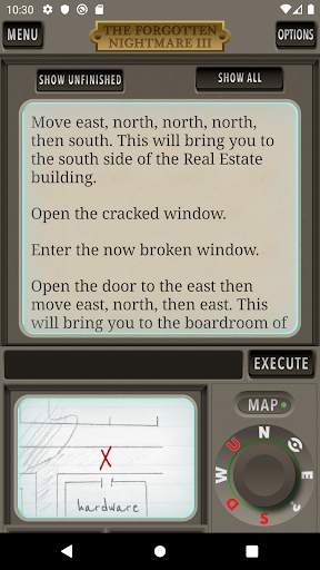 The Forgotten Nightmare 3 Text Adventure Game screenshot 5