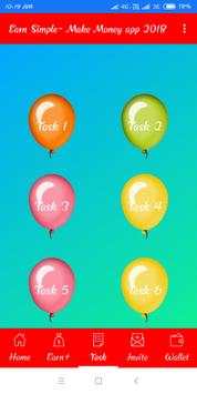 Earn Simple-Make Money app 2018 3 تصوير الشاشة