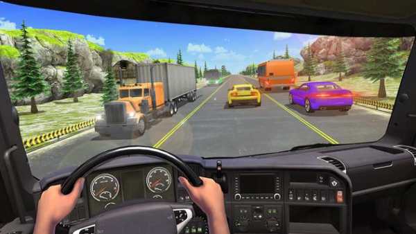 Racing In Bus: Real Highway Traffic screenshot 4
