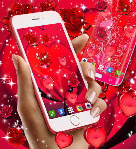 Red rose live wallpaper screenshot 4
