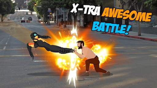 Spider Cyborg vs X-Wolf Street Fight screenshot 1
