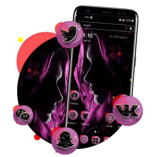 Dark Girl Launcher Theme 1.1