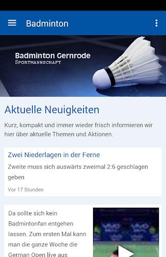 Badminton Gernrode 1 تصوير الشاشة