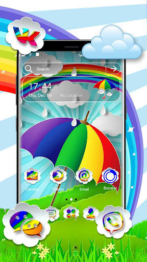 Rainbow Umbrella Launcher Theme screenshot 3