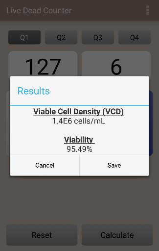 Live/Dead Cell Counter screenshot 2