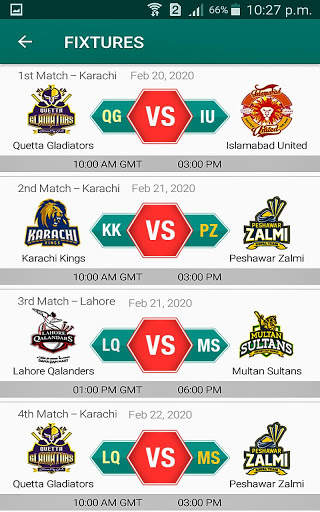 Cricket Live Score - Pakistan League screenshot 1
