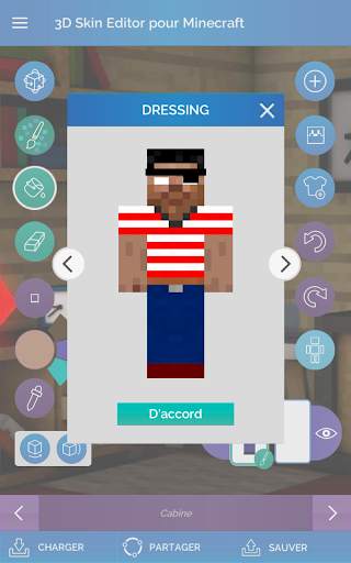QB9 3D Skin Editor pour Minecraft screenshot 14