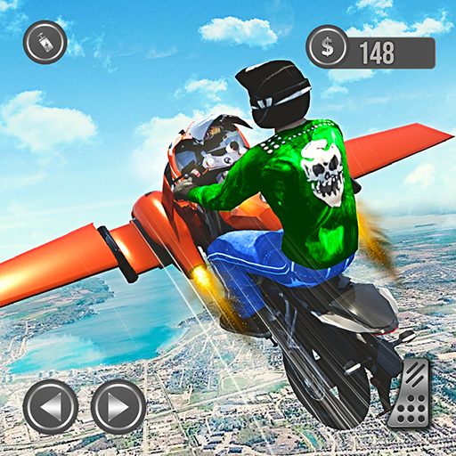 Flying Motorbike Stunts Riding Simulator icon