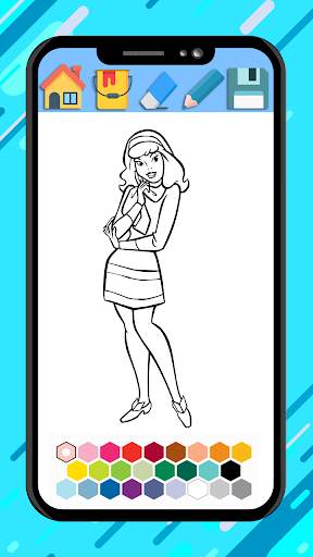 Scooby coloring doo cartoon game screenshot 5