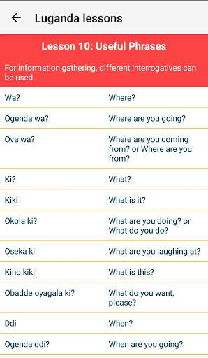 Learn Luganda Lite screenshot 1