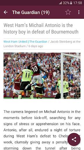 West Ham Football News screenshot 2