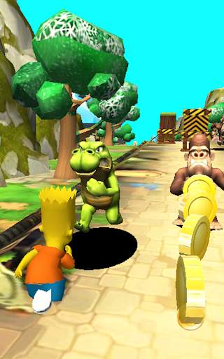 Subway Bart Dash : Jungle Sims Adventure скриншот 1