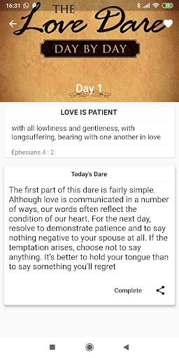 The Love Dare screenshot 2