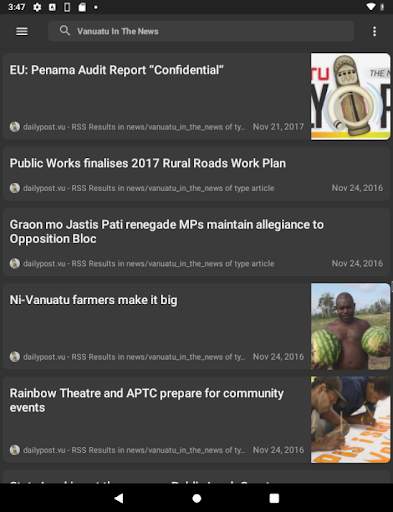 Vanuatu News Feeds screenshot 2
