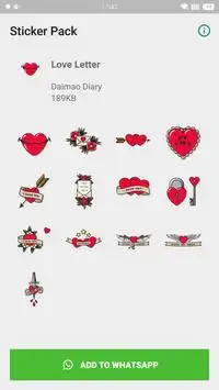 WAStickerApps - Love Letter screenshot 1