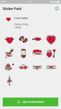 WAStickerApps - Love Letter screenshot 1