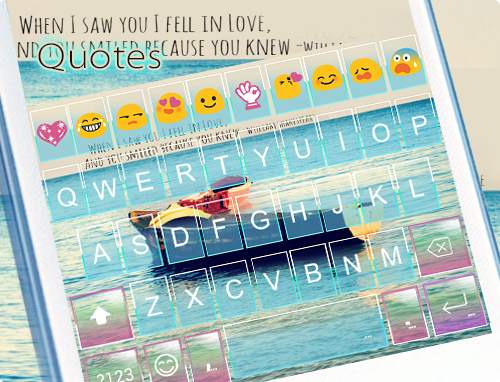 Quotes Emoji Keyboard Theme screenshot 5